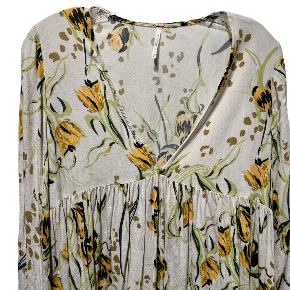 Free People Floral Bella Tunic Top Size Small - Picture 7 of 13